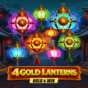 4 Gold Lanterns Hold & Win 4 Gold Lanterns Hold & Win